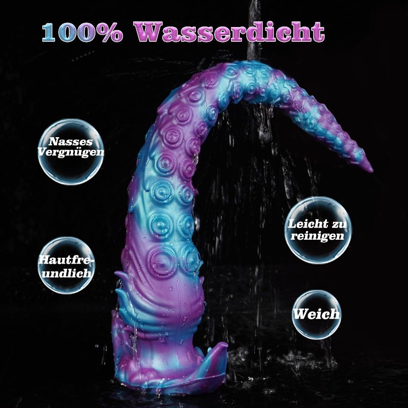 Tentakel-Dildo mit kleinen Saugnäpfen für progressive Stimulation