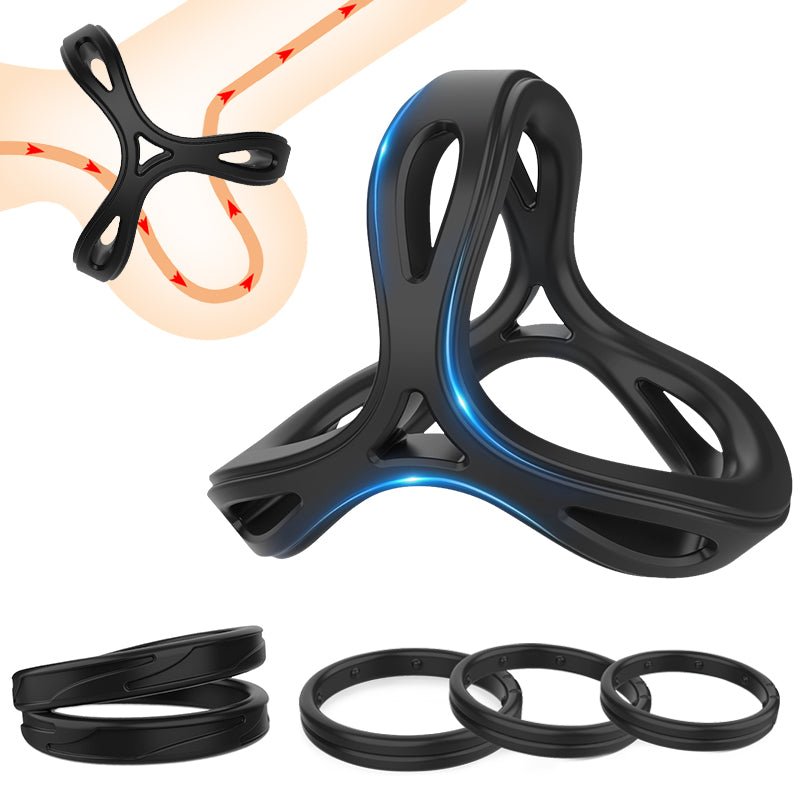 Penisringe verbessern die Erektion und verlängern die Ausdauer.