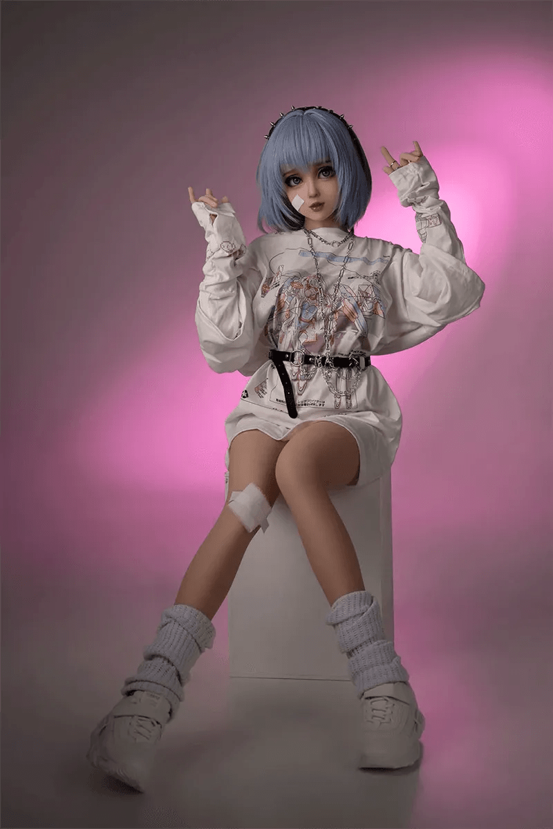 Japanische Minipuppe Hanaé mit Silikonkopf 130cm - 8