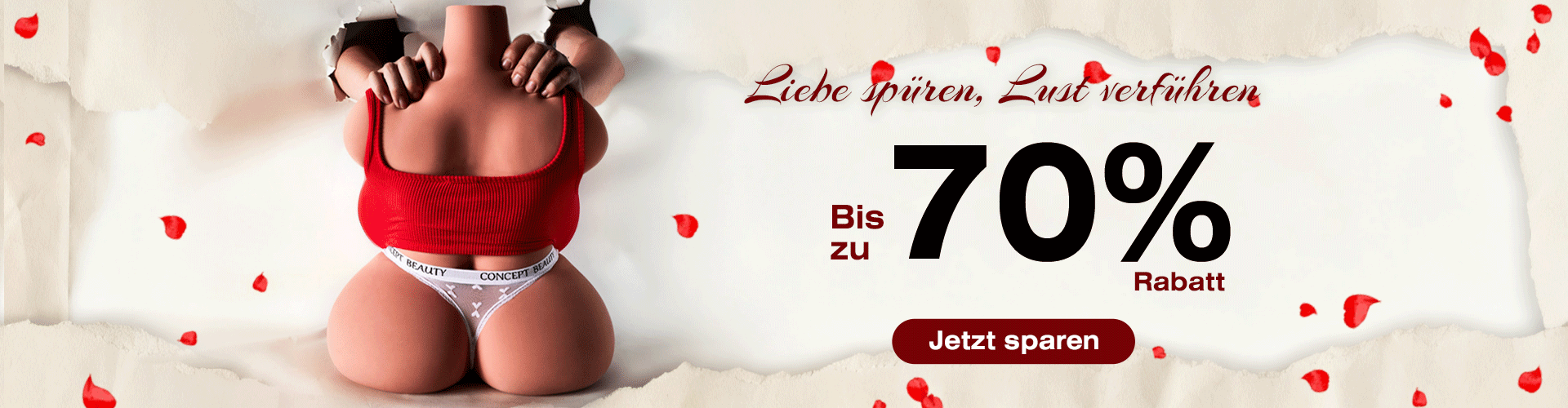70 % Valentinstag-Rabatt auf unsere Sextorsos