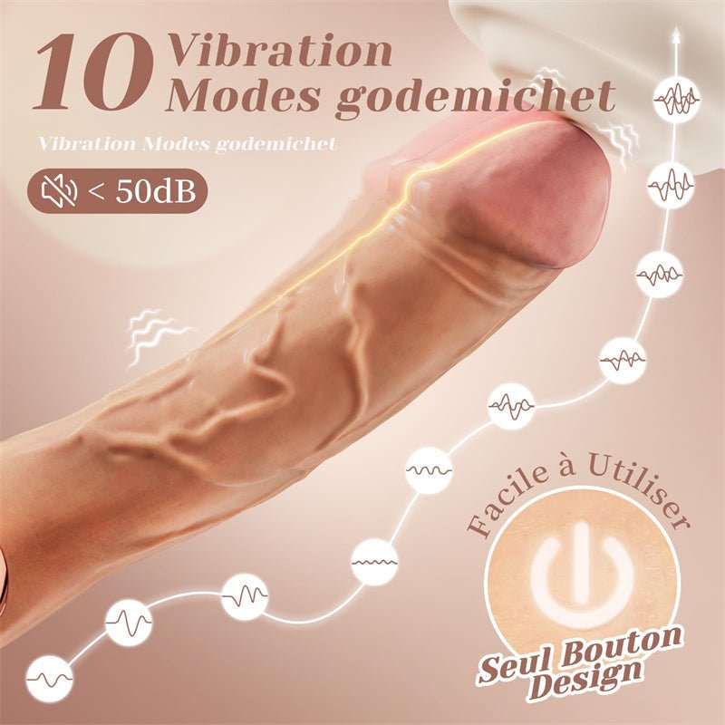Gode vibromasseur réaliste puissant pour une expérience intense