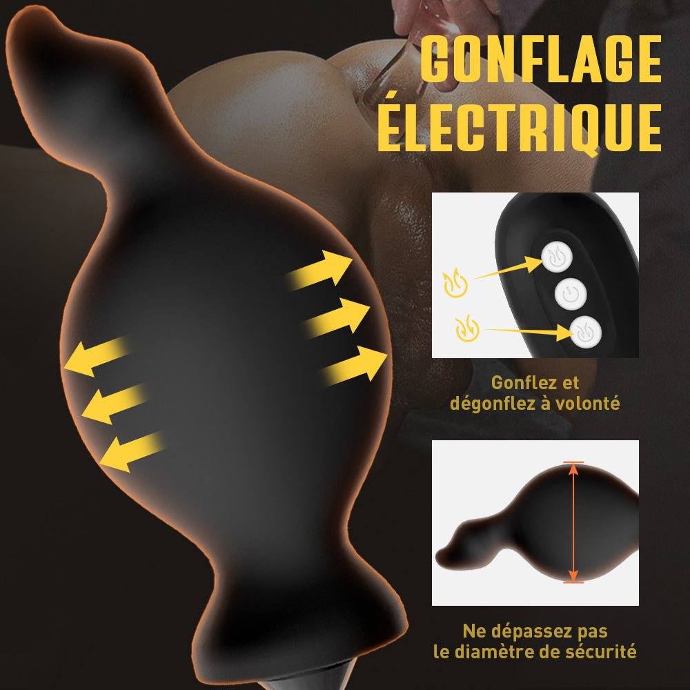 Elektrischer aufblasbarer Analplug - Florian
