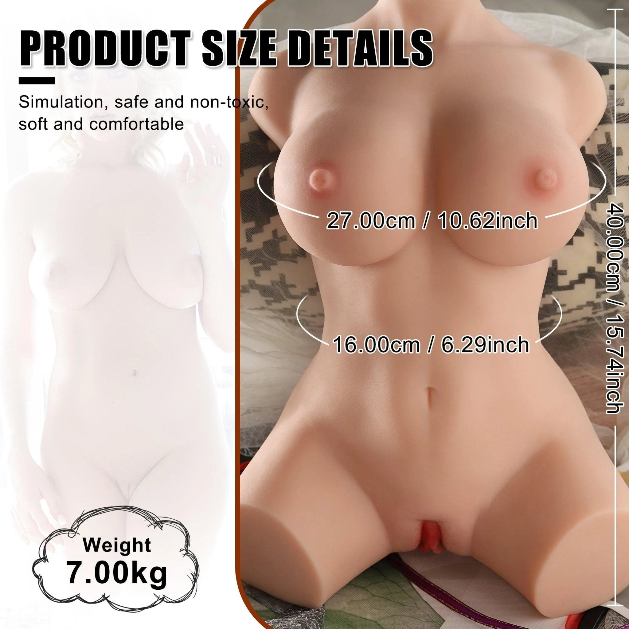 Liebespuppen Torso Masturbator - Merida 7kg