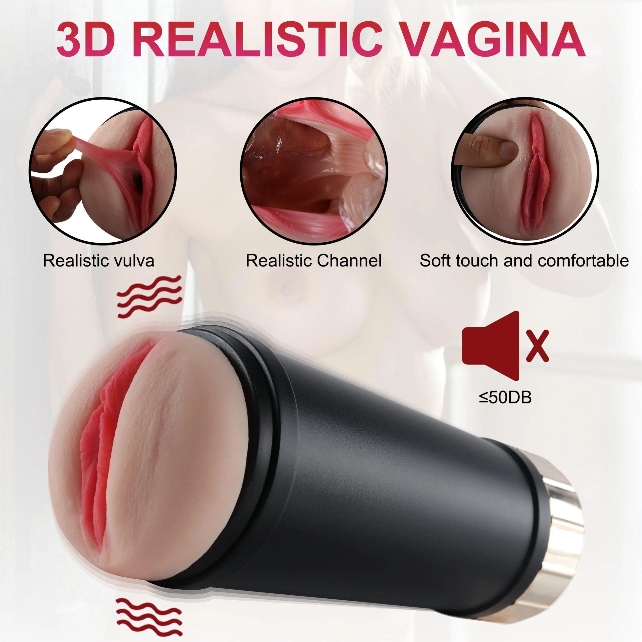 Elektrischer Masturbator mit Vaginalöffnung