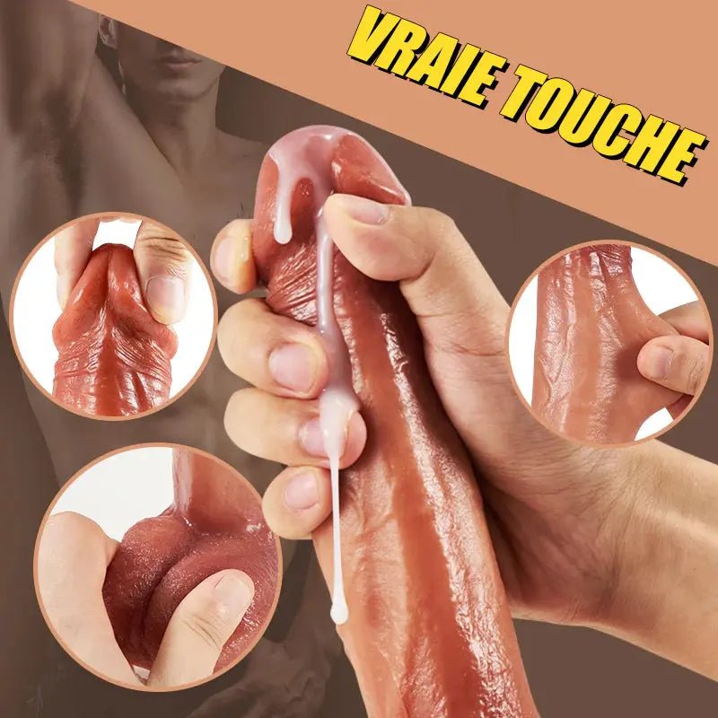 Realistischer Heizdildo mit Hoden - Adam