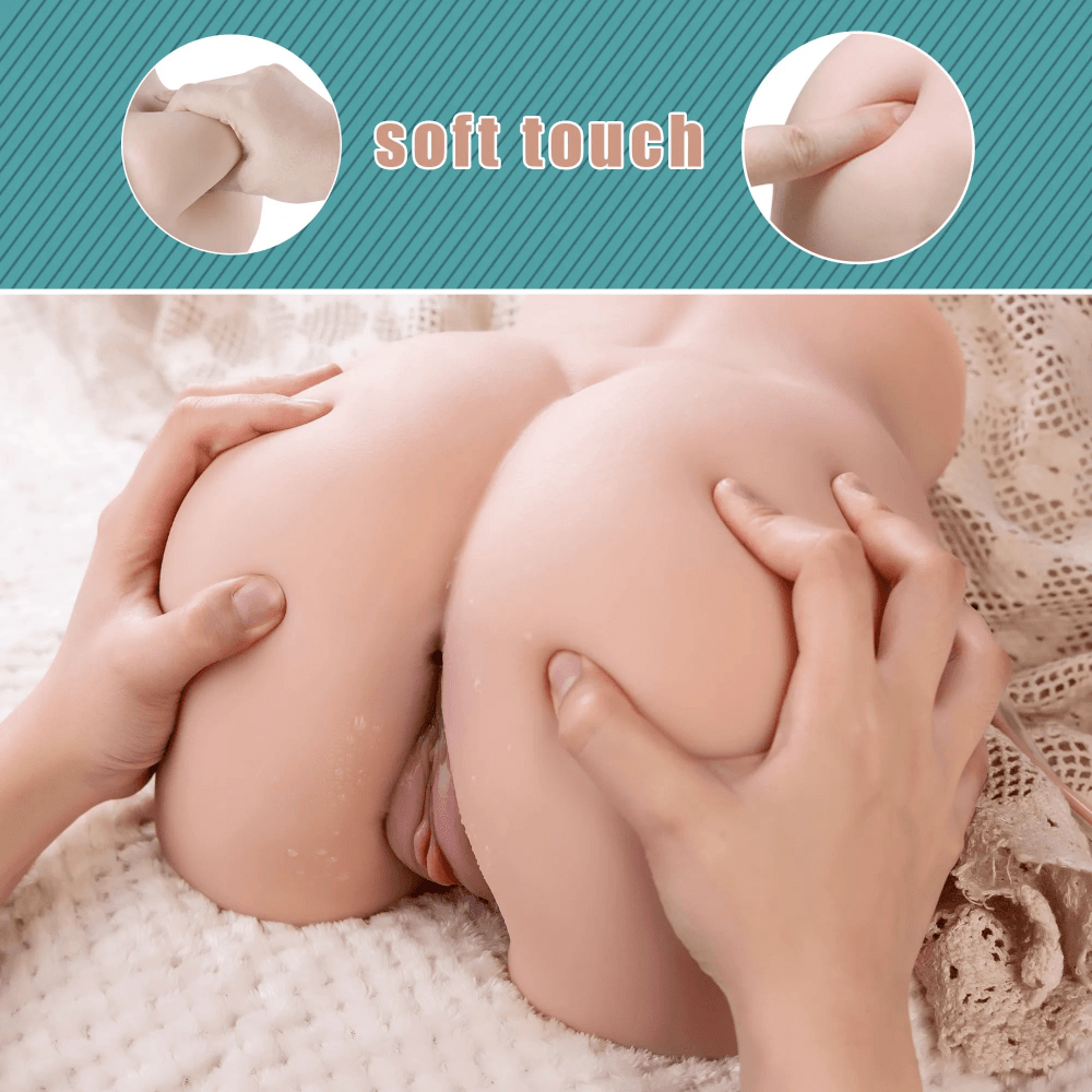 Detailaufnahme des Lona Masturbators, die das weiche und hautähnliche Material zeigt.