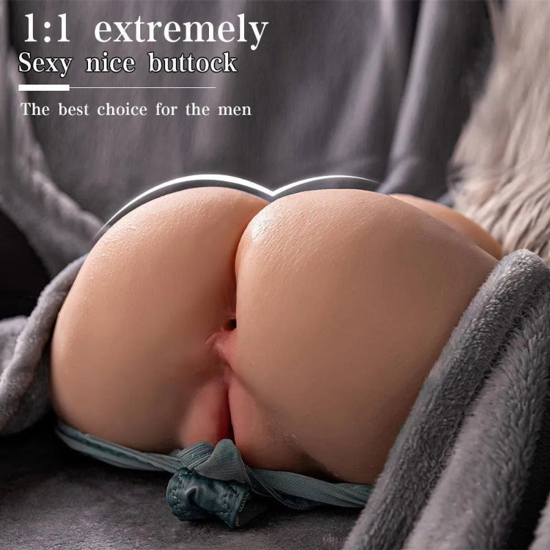 Masturbator mit 3D-Design eines runden Pos, realistisch gestaltet für ein intensives Erlebnis