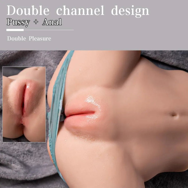 Masturbator Ansicht von oben, betont die runden anatomischen Kurven und die realistische Körperform