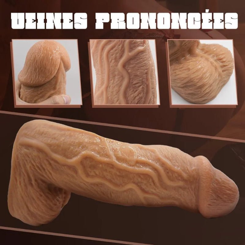 Seitenansicht des Robby Anal-Dildo – zeigt die realistische Kontur, Eichelrille und die Gesamtlänge