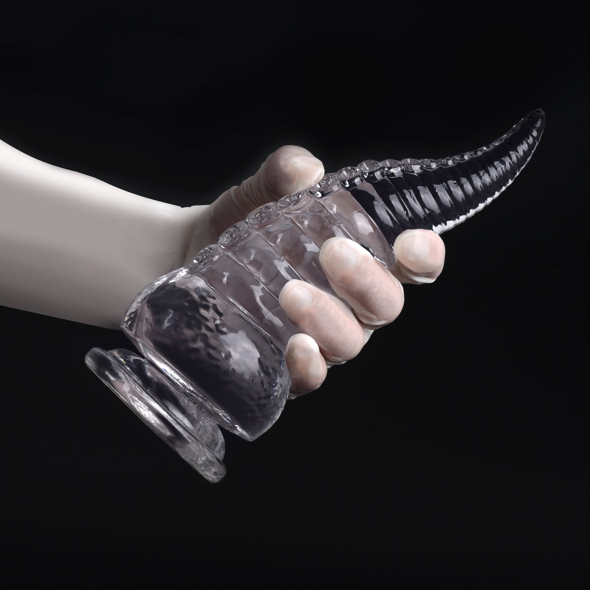 Transparenter Cthulhu Tentakel Dildo mit Saugnapf