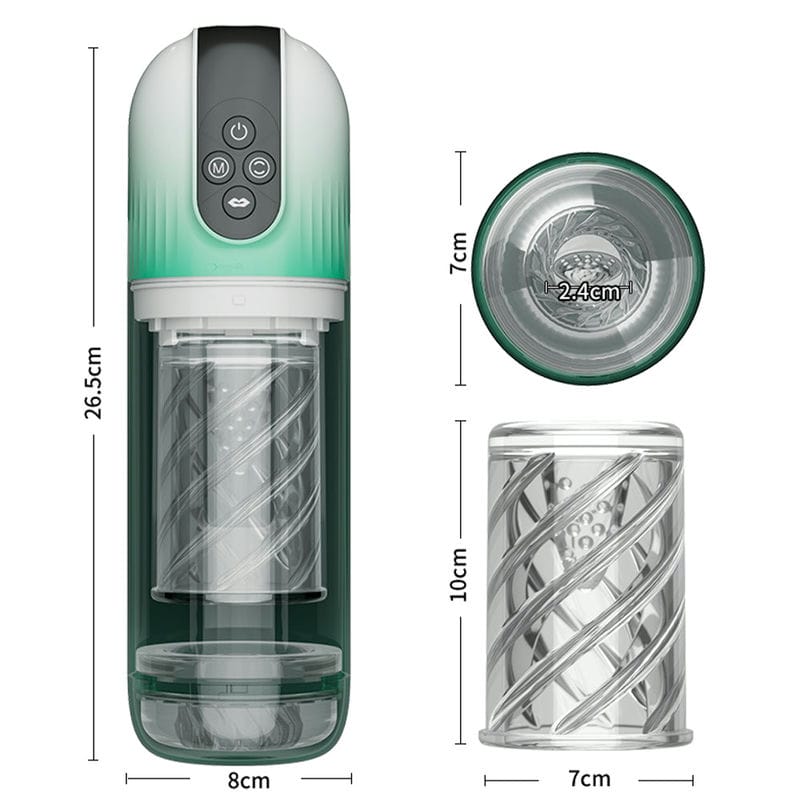 Beste grüne elektrische Masturbator für Männer, Saugkraft Rotation
