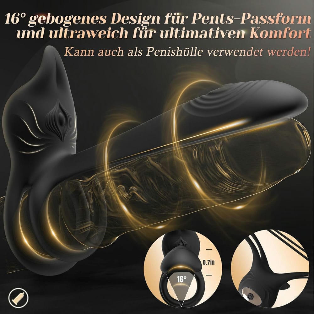 3in1 Vibrator Penisringe 10 Vibrationsmodi Dual