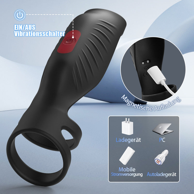 elektrischer strap on dildo,9 Vibrationsmodi Ejakulationsverzögerung