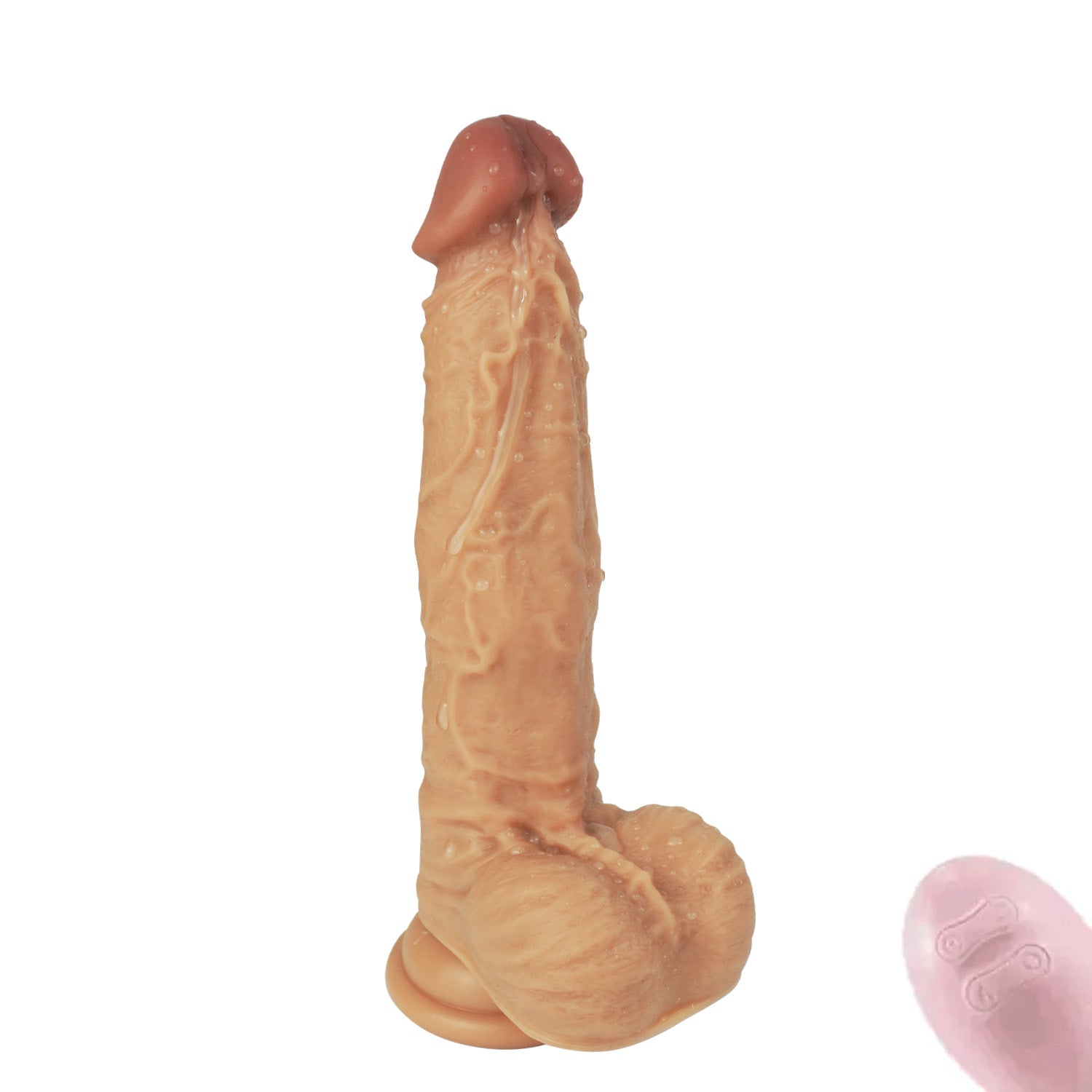 Jamie Analdildo mit Stoßfunktion Dildo Vibrator - 22cm Schwarz