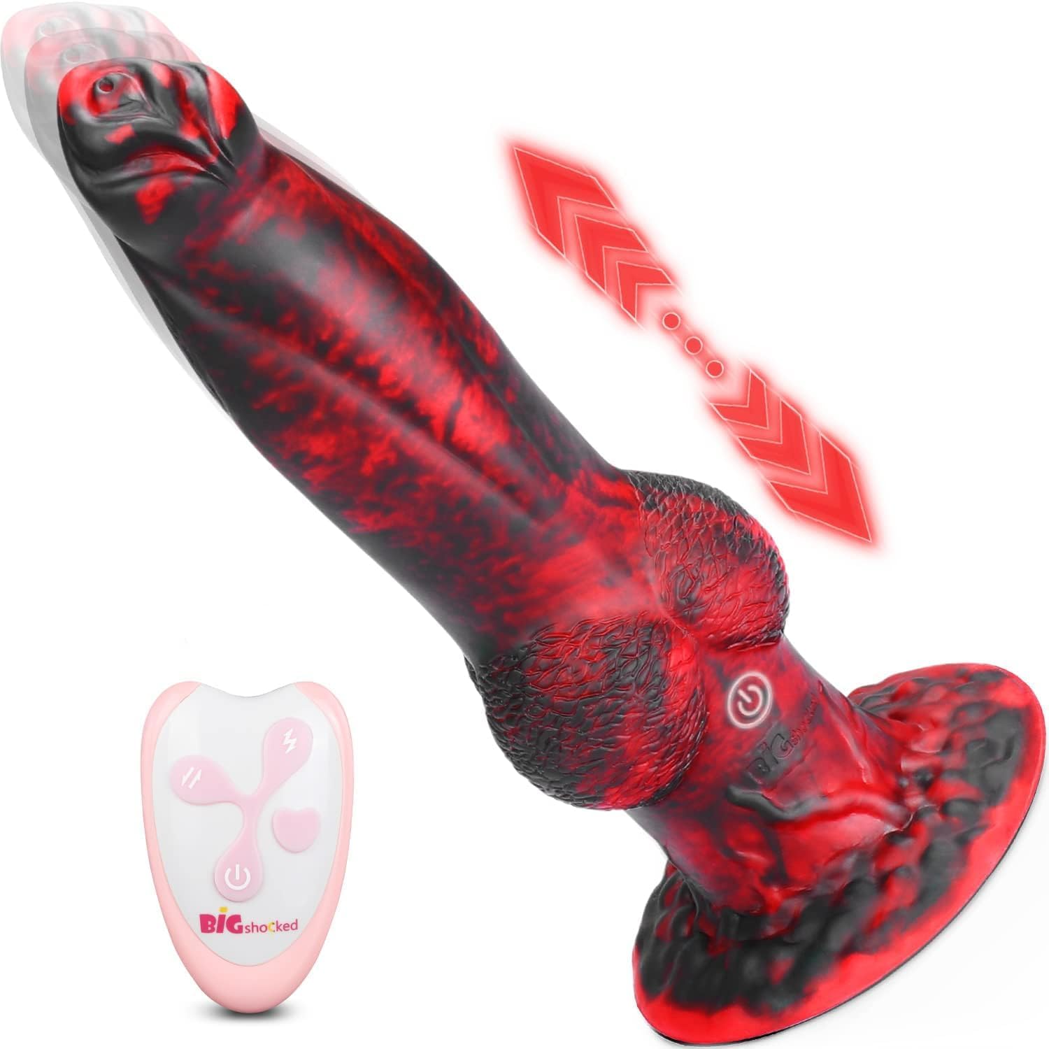 Jeff Anal Vibrator Monster Dildo mit stoßfunktion 14 Modi