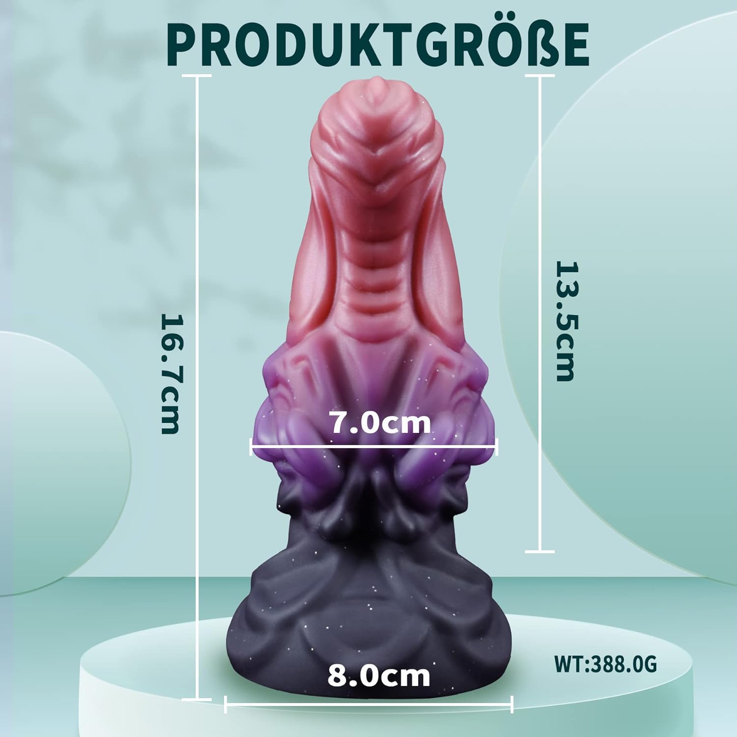 Gus Huge Monster Animal Tentakel Prostata Anal Dildo King Porn Man, Kaliber 7cm