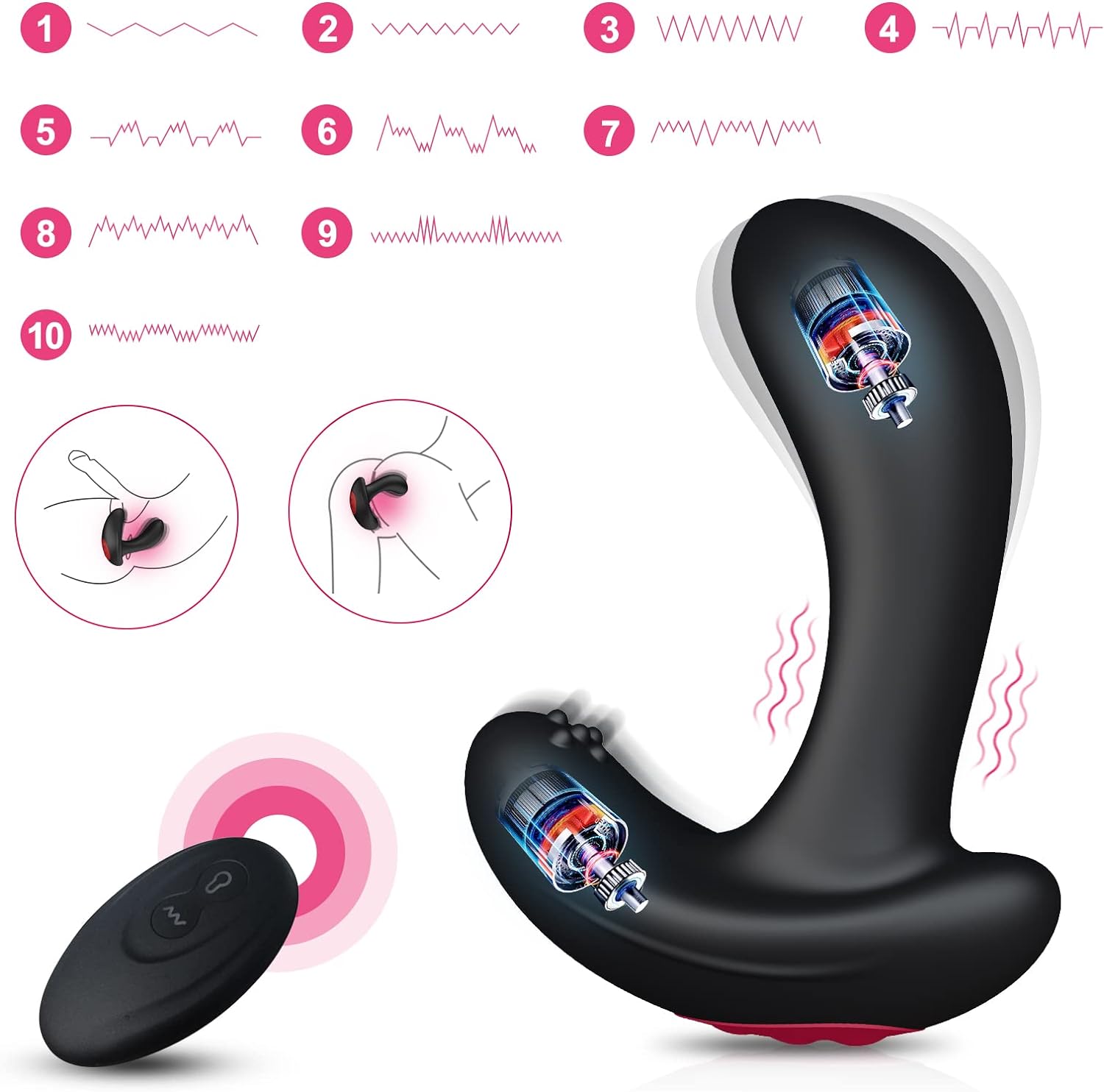 Prostata Stimulator Aufblasbarer Analvibrator