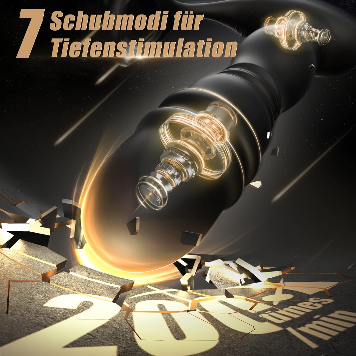 Analvibratoren mit 7 schockfunktionen und 7 vibrationsmodi