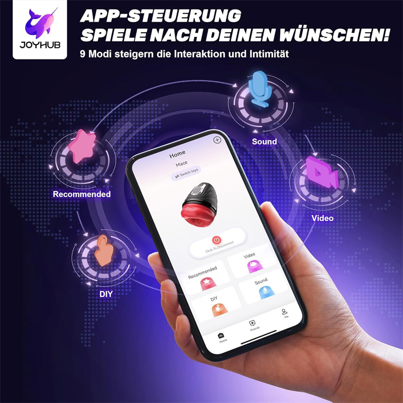 Penistrainer App-steuerung mit Heizstab Elektrischer Masturbator