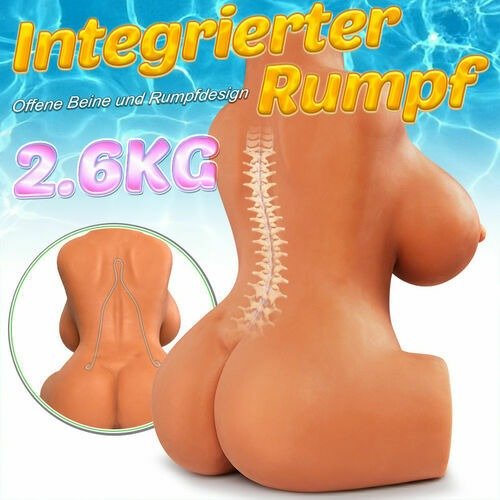 realistischer masturbator mit festem Skelett
