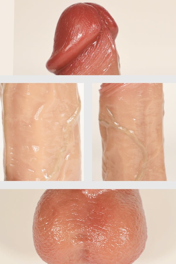 Naturdildo mit detailgetreuer Eichel und Adern