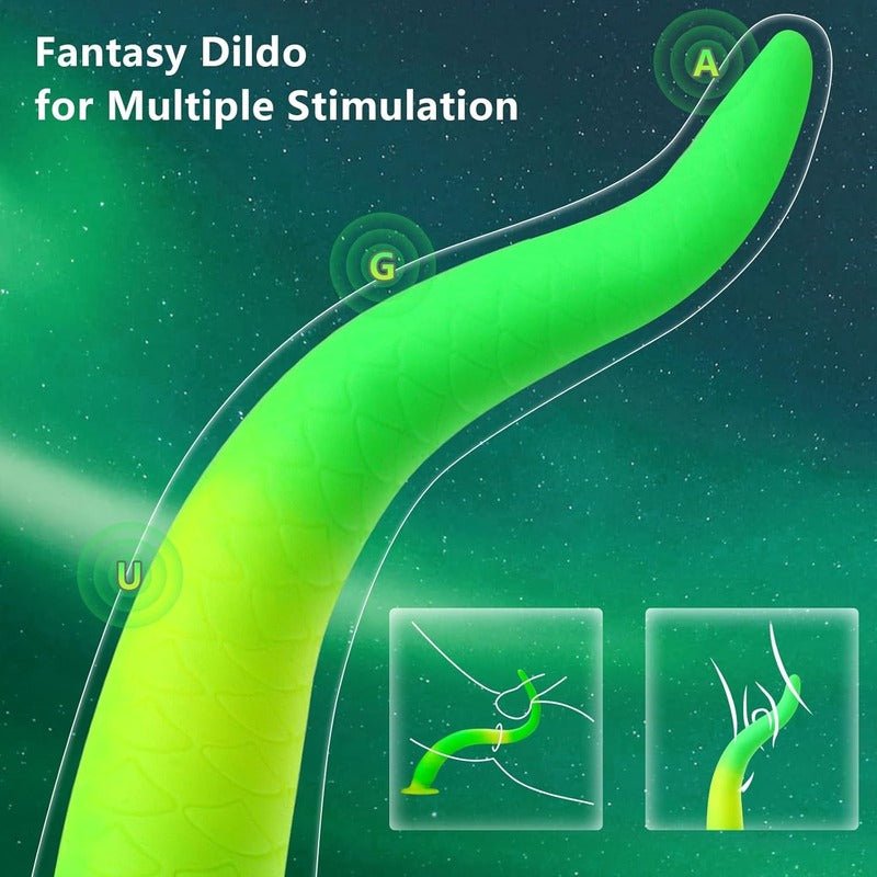 Tentacel Dildo stimuliert mehrere empfindliche Punkte.