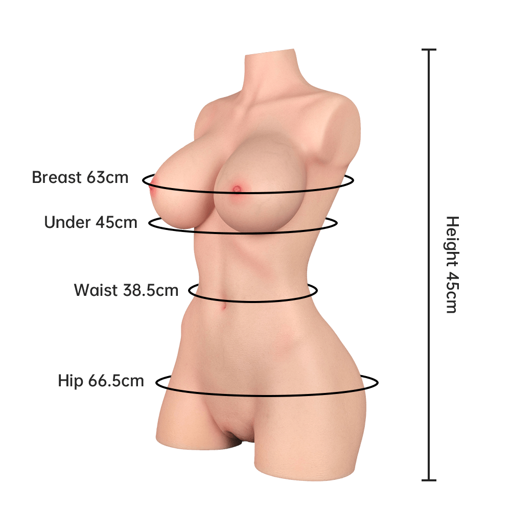 Silikon Torso Weiblich Madison 9,5kg 45cm