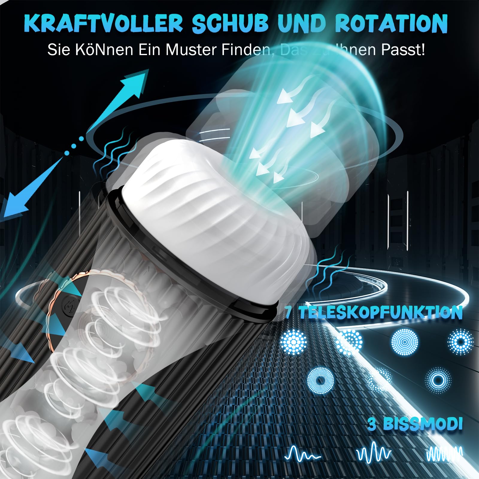 Masturbieren für Männer mit Vibration und Saugmodi