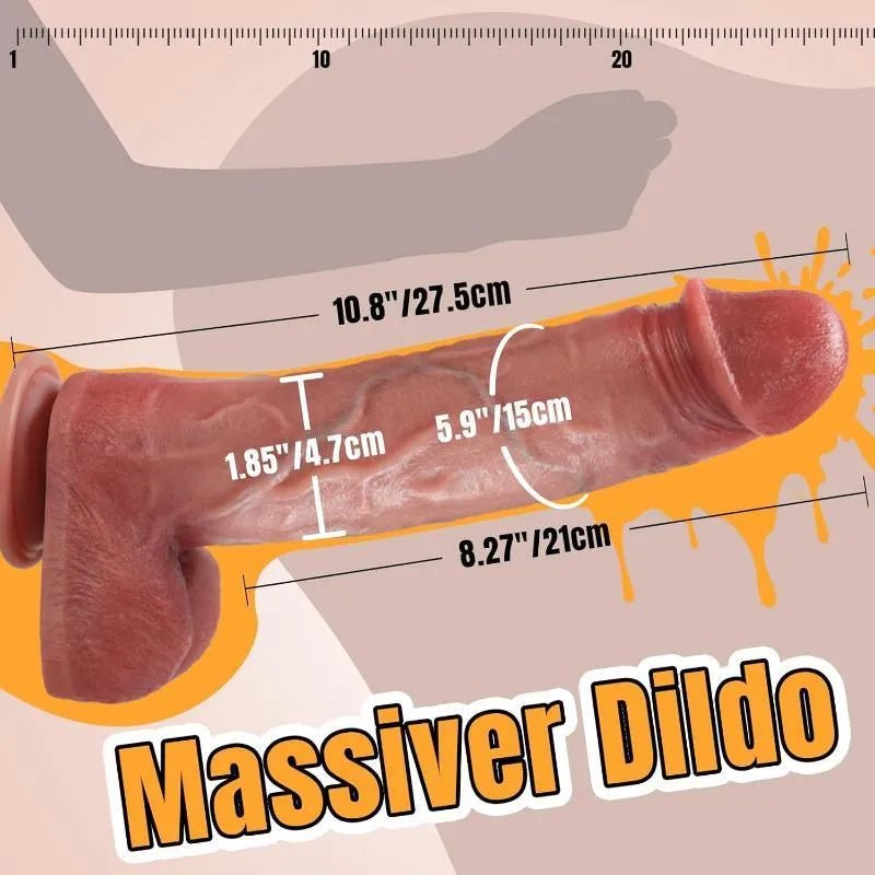 big realistischer saugnapf dildo XXL silikon analdildo