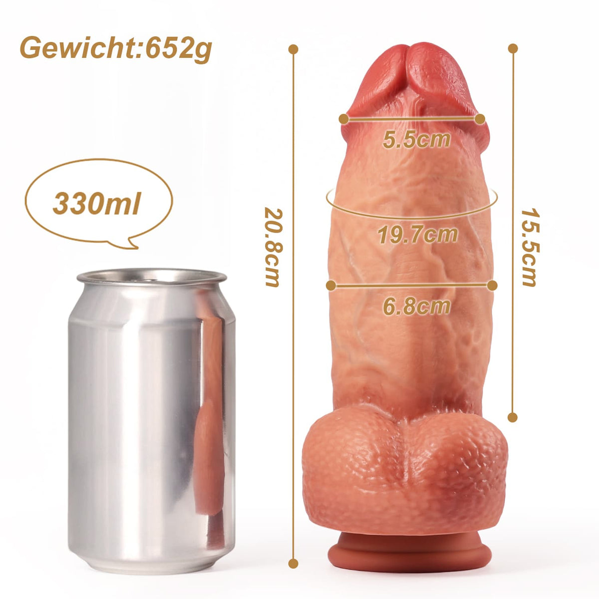 Dildo Bram Maßtabelle