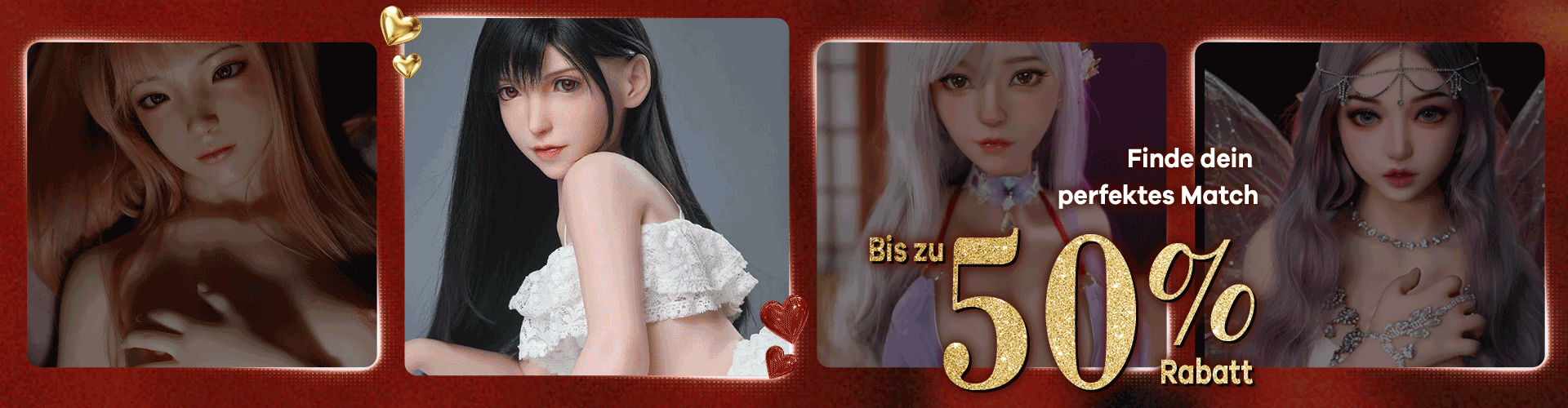 Finde deine perfekte Sexdoll mit bis zu 50% Rabatt.