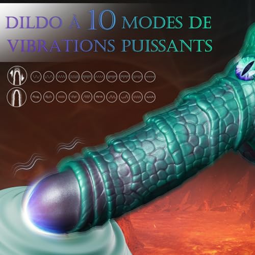 Monster dragon dildo mit 10 stoßfunktion