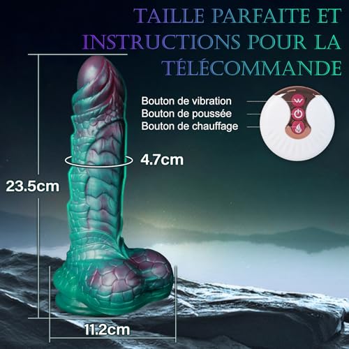 Monster dragon dildo mit 10 stoßfunktion