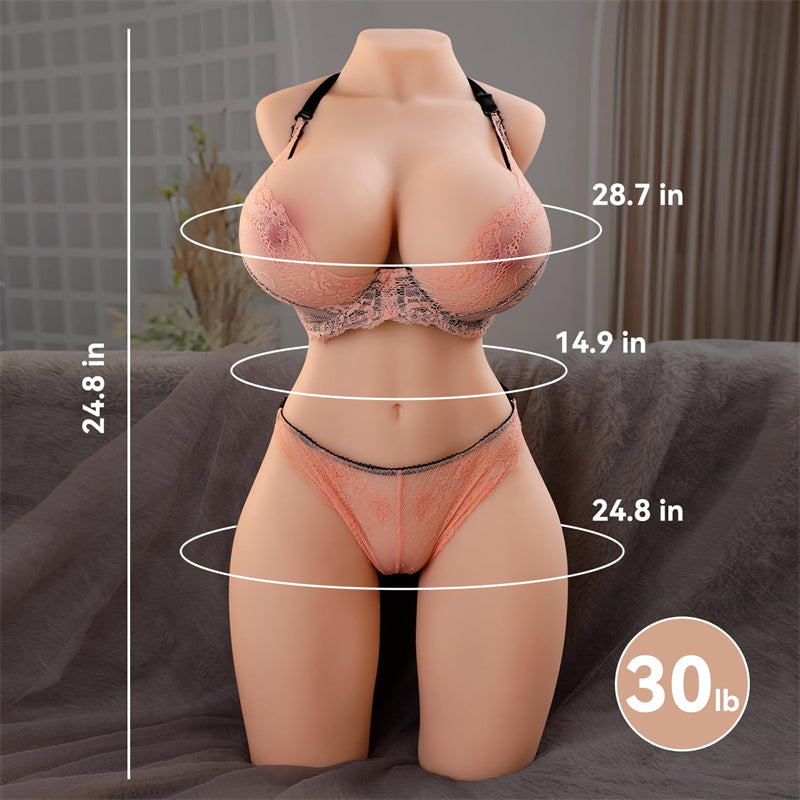 Realistischer Brustmasturbator mini sex doll 63cm Josiah