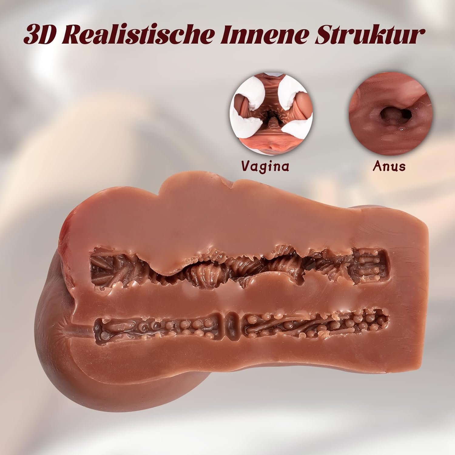 Vagina künstliche realistische tragbare diskret
