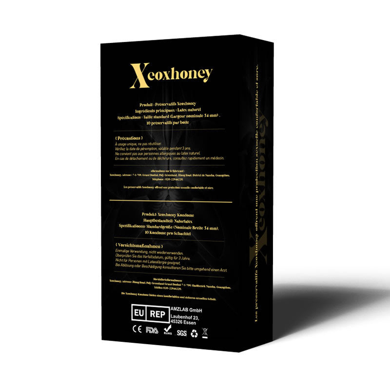 Xeoxhoney Kondome für Männer - 10er Pack Ø 54 mm