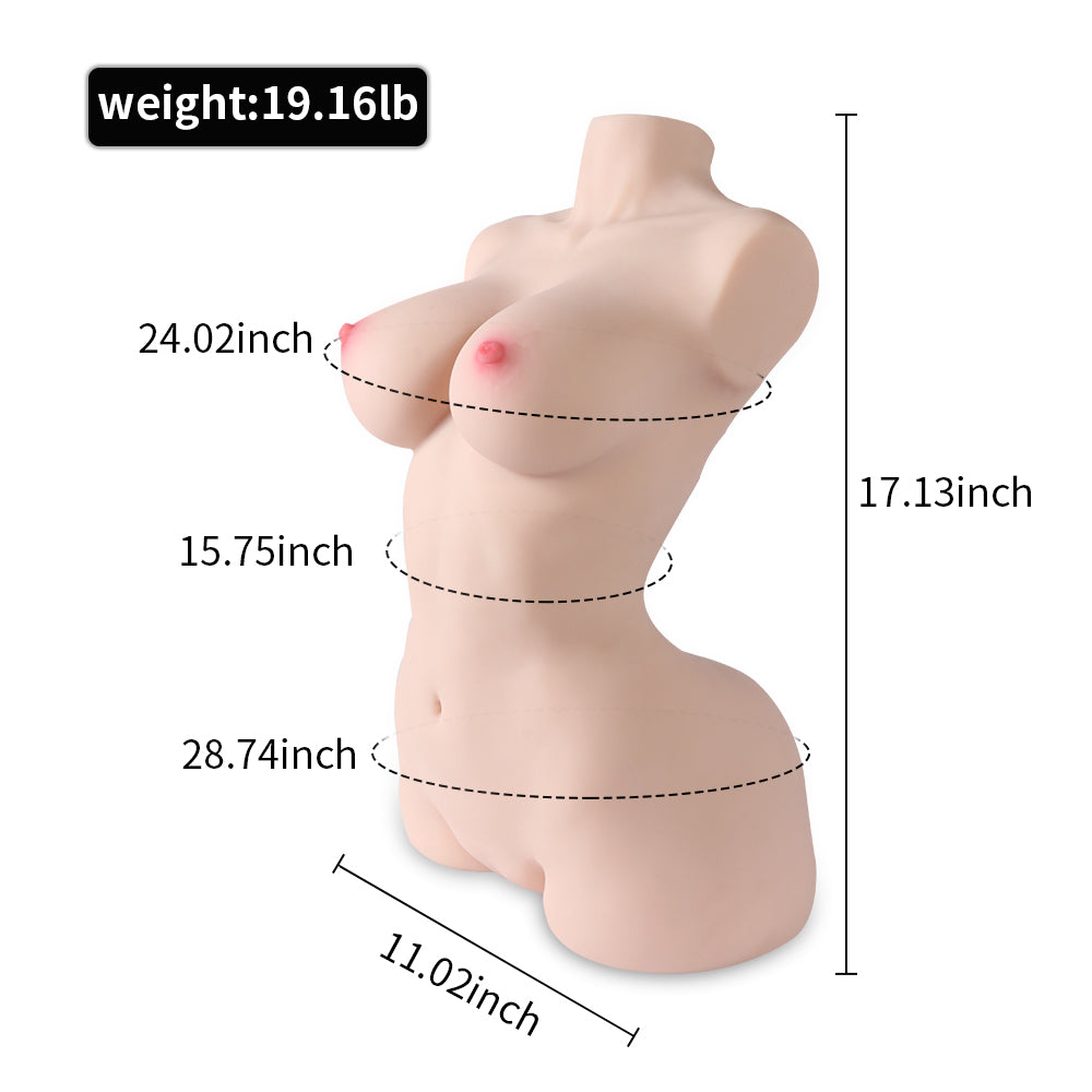 Realistischer Masturbator-Torso - Hermosa 8,7 kg