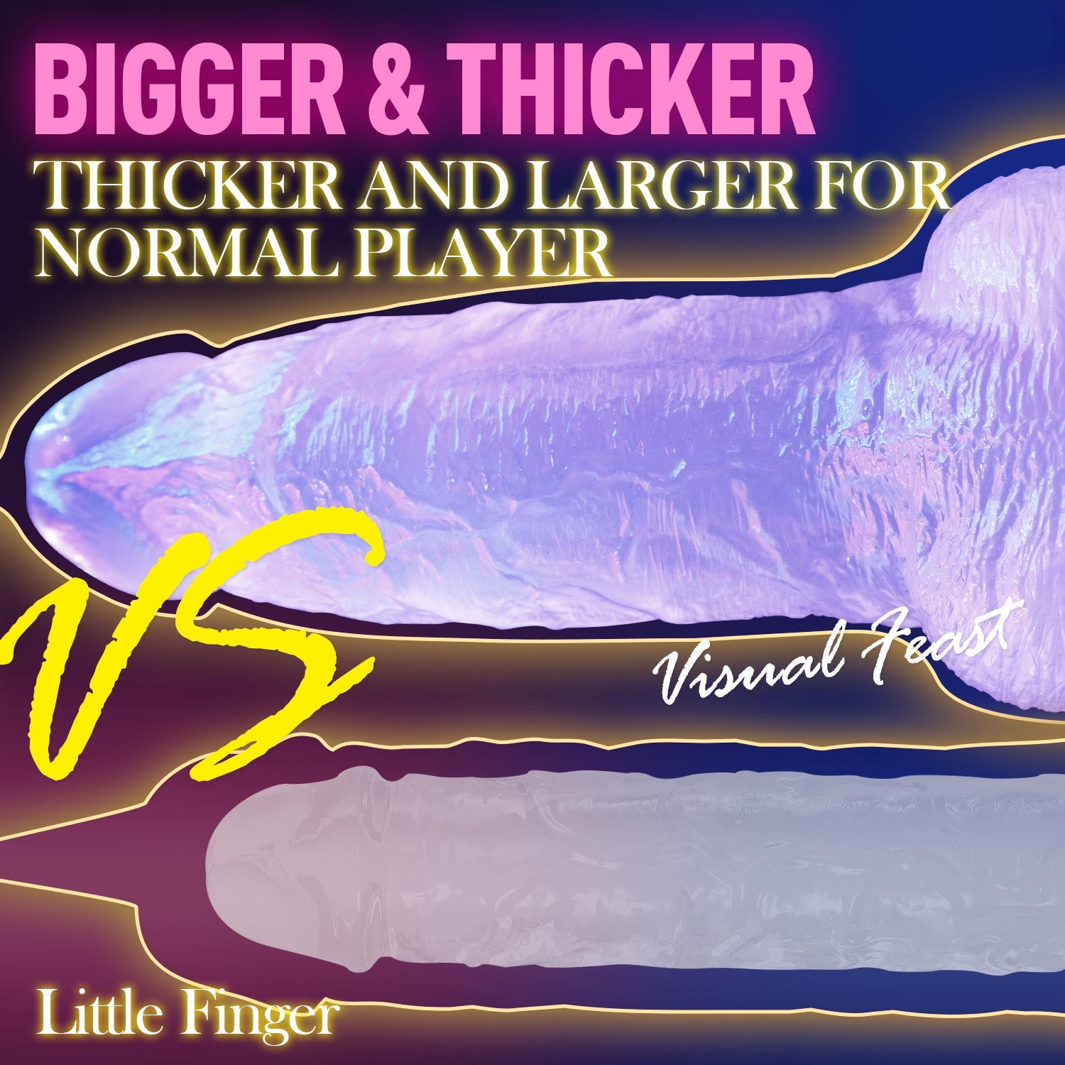 Durchsichtiger Saugnapf-Dildo für Männer und Frauen - King Luc