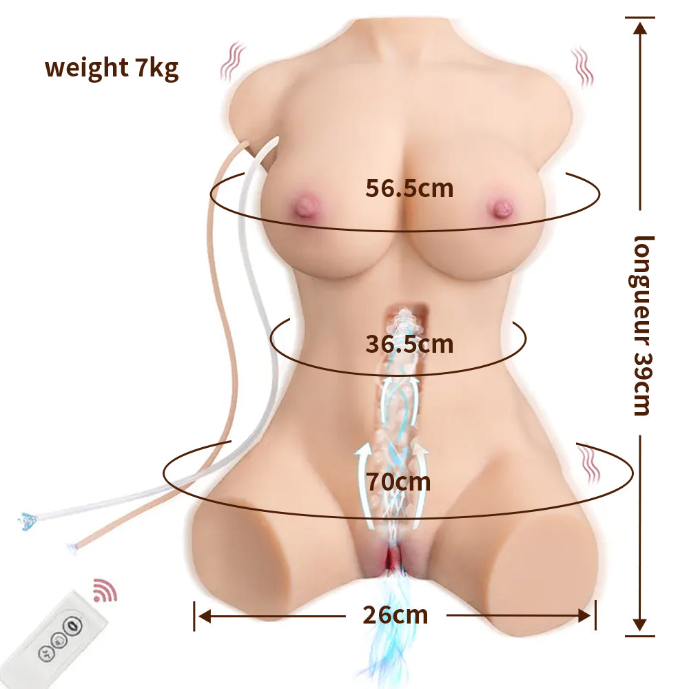 Merida 2 - Realistische Masturbator mit Saug und Vibration - 7kg