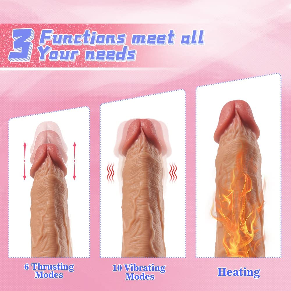 Heizbarer Anfänger Vibrator-Dildo Léo-19,8cm