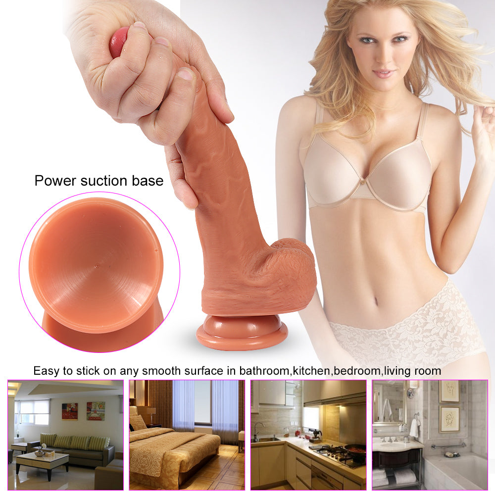 Realistischer Saugnapf-Dildo Evan - 19,5 cm