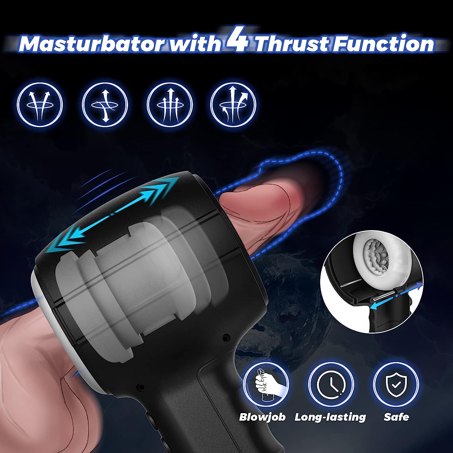 Masturbateur sexuel va-et-vient Design Innovante