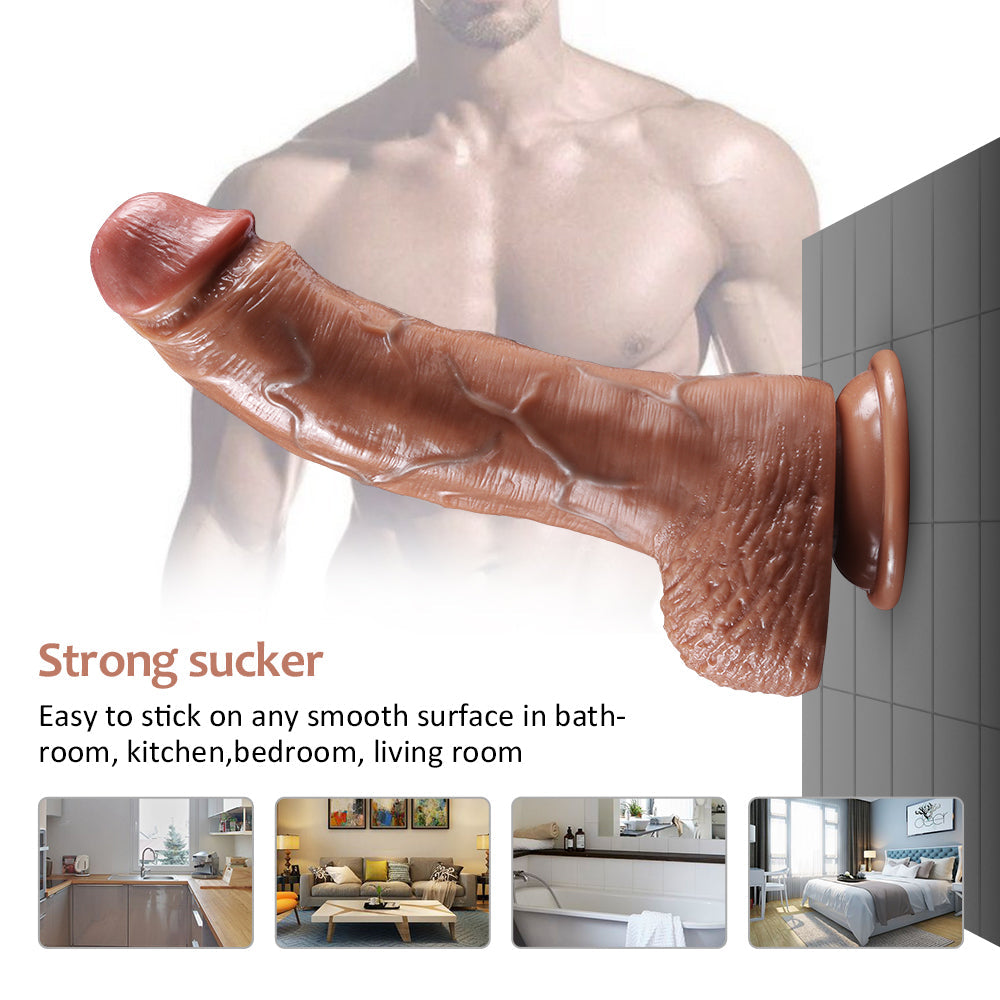 Realistischer Hautstruktur Dildo - Yedda 17,5 cm