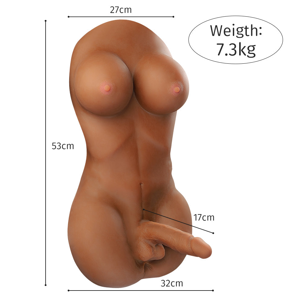 Torso Puppe mit Realistischem Dildo - Narada 7,3 kg