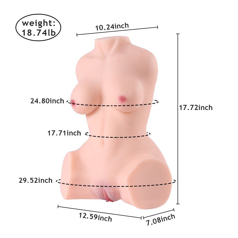 Realistische Masturbator-Torso L-Otilia - 8,5 kg