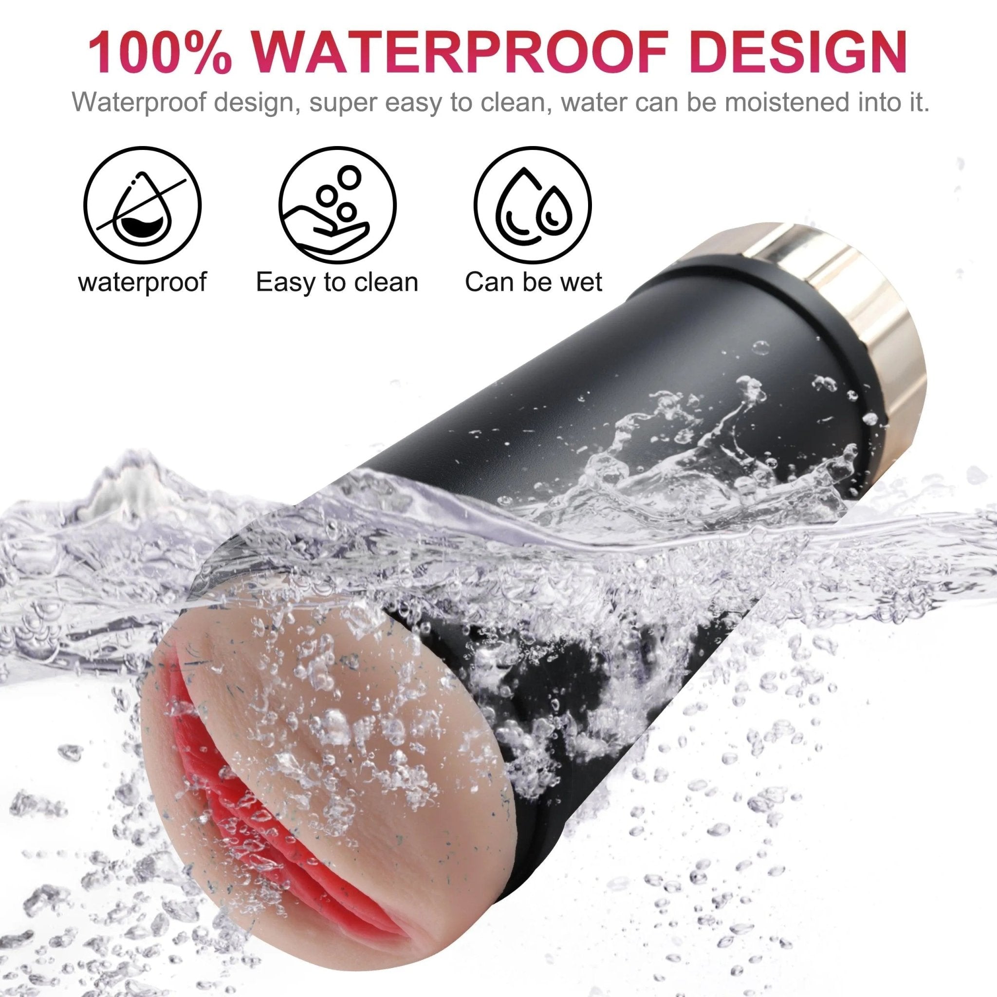 100 % wasserdichter Elektrischer Masturbator