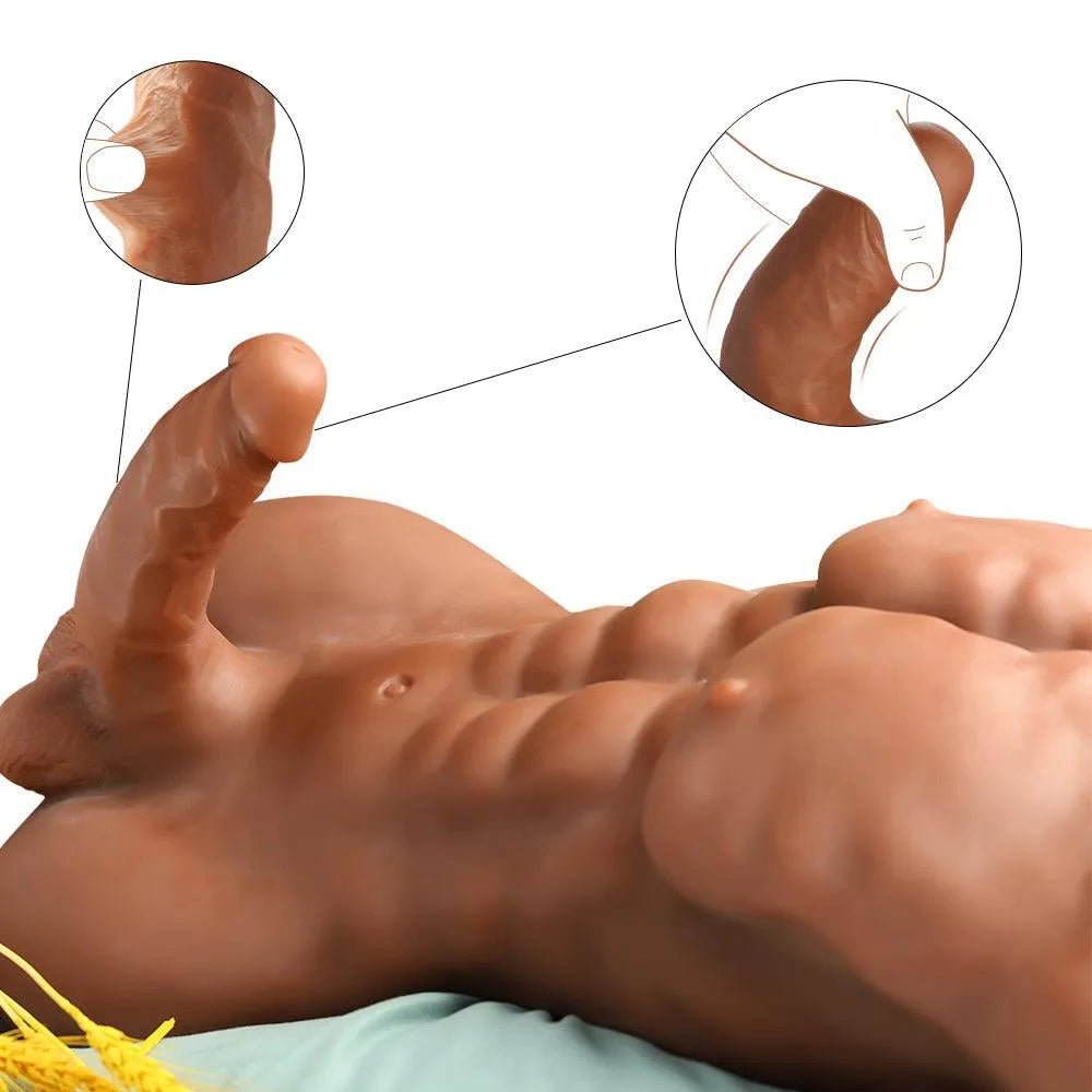 Männlicher Sexpuppe Torso mit ultra-realistischem Hautgefühl und Details