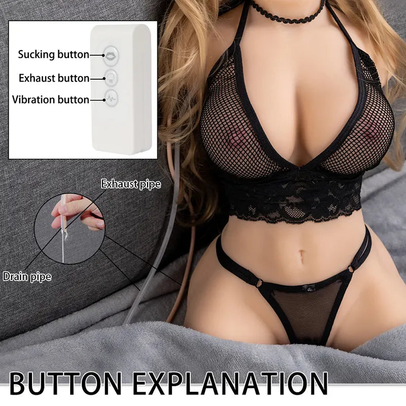 Merida 2 - Realistische Masturbator mit Saug und Vibration - 7kg